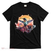 Colorful Hummingbird Bird Watching Earth Day Nature Lovers T-Shirt thumb 0