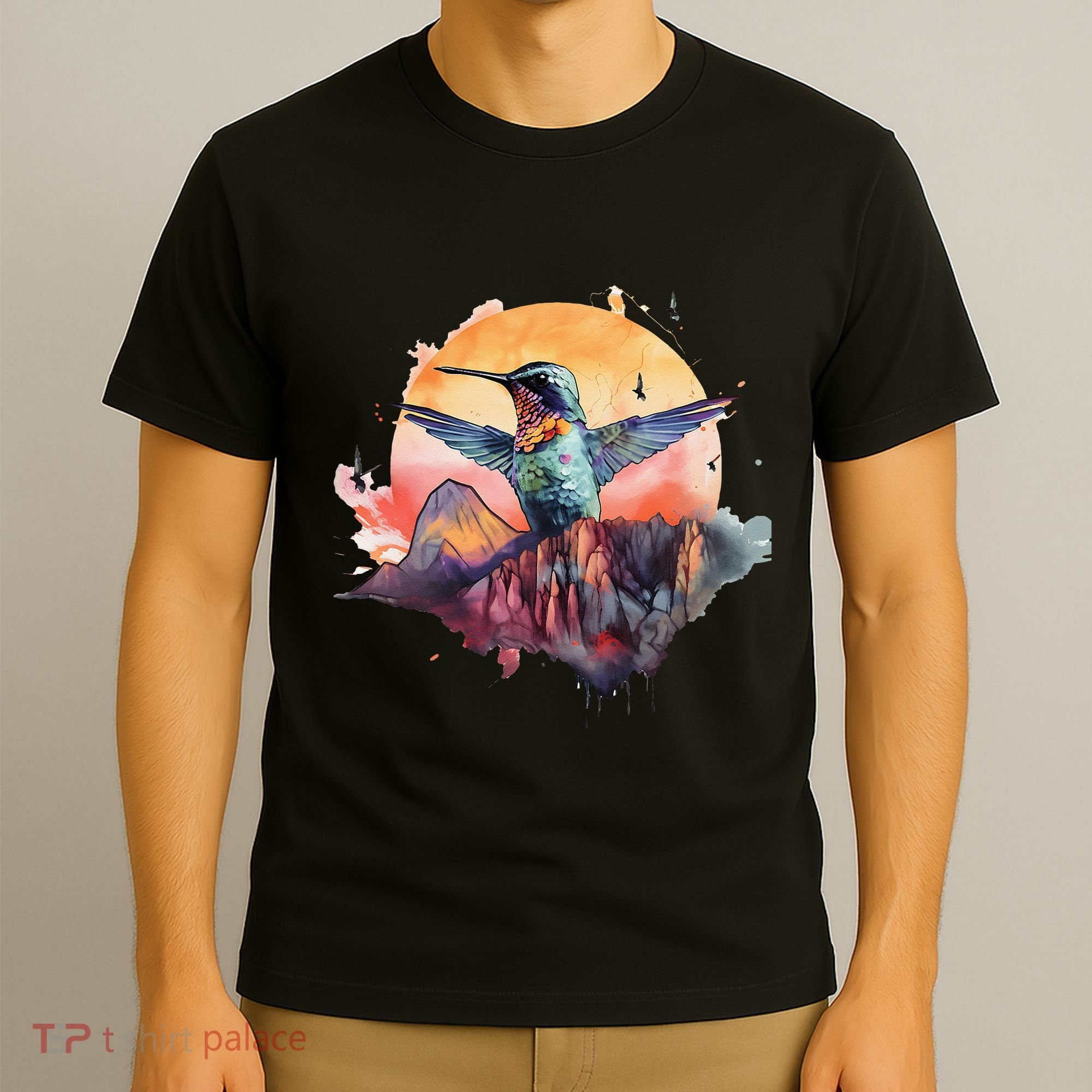 Colorful Hummingbird Bird Watching Earth Day Nature Lovers T-Shirt