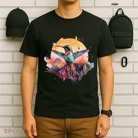 Colorful Hummingbird Bird Watching Earth Day Nature Lovers T-Shirt thumb 6