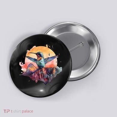 Colorful Hummingbird Bird Watching Earth Day Nature Lovers Button