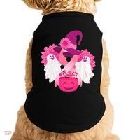 Cute Halloween Breast Cancer Awareness Doggie Tank thumb 0