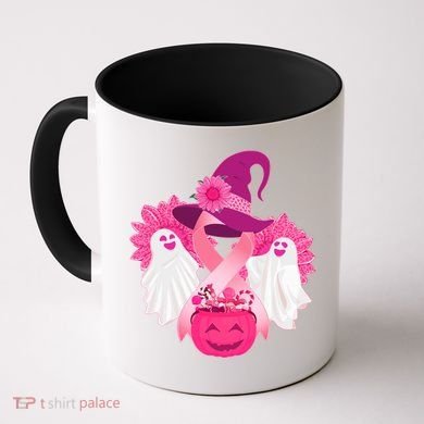 Cute Halloween Breast Cancer Awareness Coffee Mug