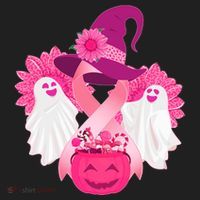Cute Halloween Breast Cancer Awareness Beanie thumb 2