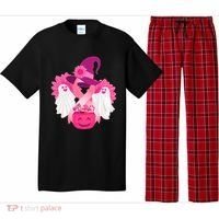Cute Halloween Breast Cancer Awareness Pajama Set thumb 0