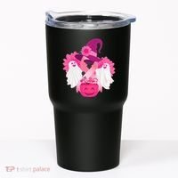 Cute Halloween Breast Cancer Awareness Tumbler thumb 0
