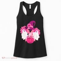 Cute Halloween Breast Cancer Awareness Women's Tank Top thumb 0
