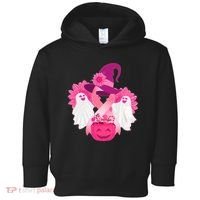 Cute Halloween Breast Cancer Awareness Toddler Hoodie thumb 0
