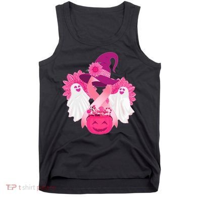 Cute Halloween Breast Cancer Awareness Tank Top