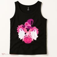 Cute Halloween Breast Cancer Awareness Tank Top thumb 2
