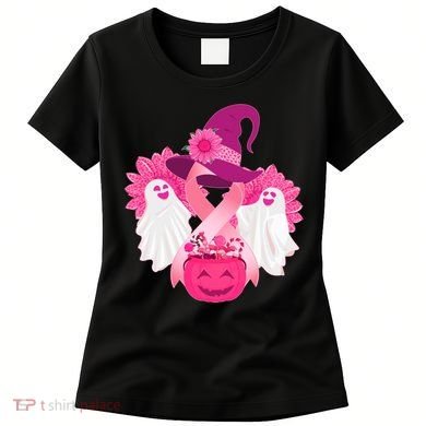 Cute Halloween Breast Cancer Awareness Women's T-Shirt