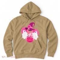 Cute Halloween Breast Cancer Awareness Hoodie thumb 0