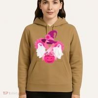 Cute Halloween Breast Cancer Awareness Hoodie thumb 5