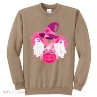 Cute Halloween Breast Cancer Awareness Sweatshirt thumb 0