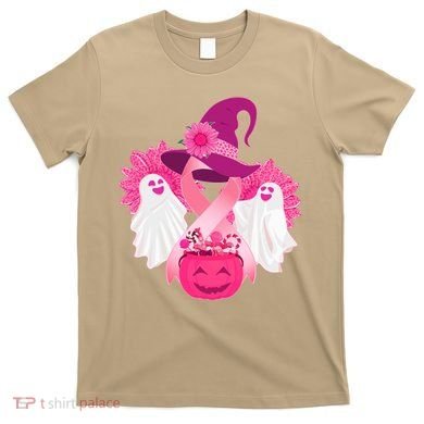 Cute Halloween Breast Cancer Awareness T-Shirt