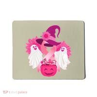 Cute Halloween Breast Cancer Awareness Mousepad thumb 0