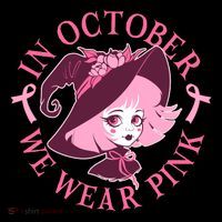 Cute Halloween Breast Cancer Awareness In October We Wear Pink Witch Coffee Mug thumb 5