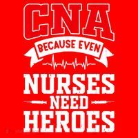 CNA Humor Because Even Nurses Need Heroes Funny CNA Nurse Santa Hat thumb 1
