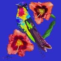 Colorful Hummingbird Bird Animal Birthday Mother’s Earth Day Gift T-Shirt thumb 7