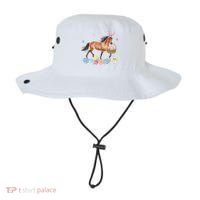 Cute Horse Bunny Ears Easter Eggs Basket Horse Bucket Hat thumb 0