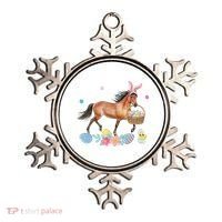 Cute Horse Bunny Ears Easter Eggs Basket Horse Ornament thumb 0