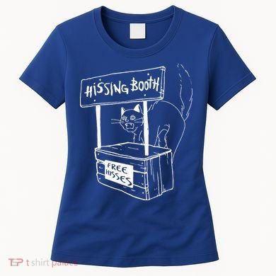Cat Hissing Booth Free Hisses Memes For Cat Lovers Women's T-Shirt