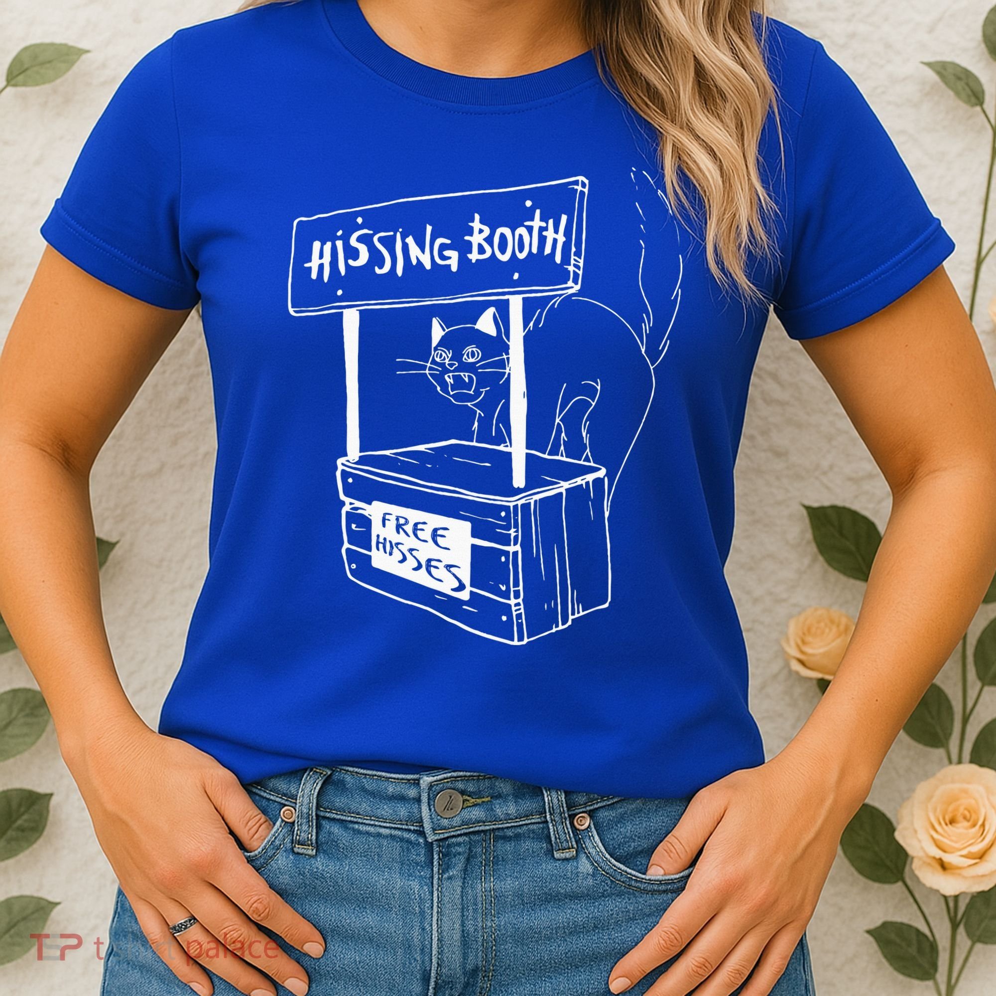 Cat Hissing Booth Free Hisses Memes For Cat Lovers Women's T-Shirt