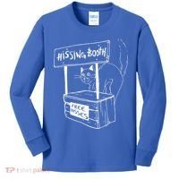 Cat Hissing Booth Free Hisses Memes For Cat Lovers Kids Long Sleeve Shirt thumb 0