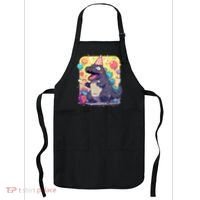 Cute Happy Birthday Japanese Kaiju Monster Epic Party Apron thumb 0