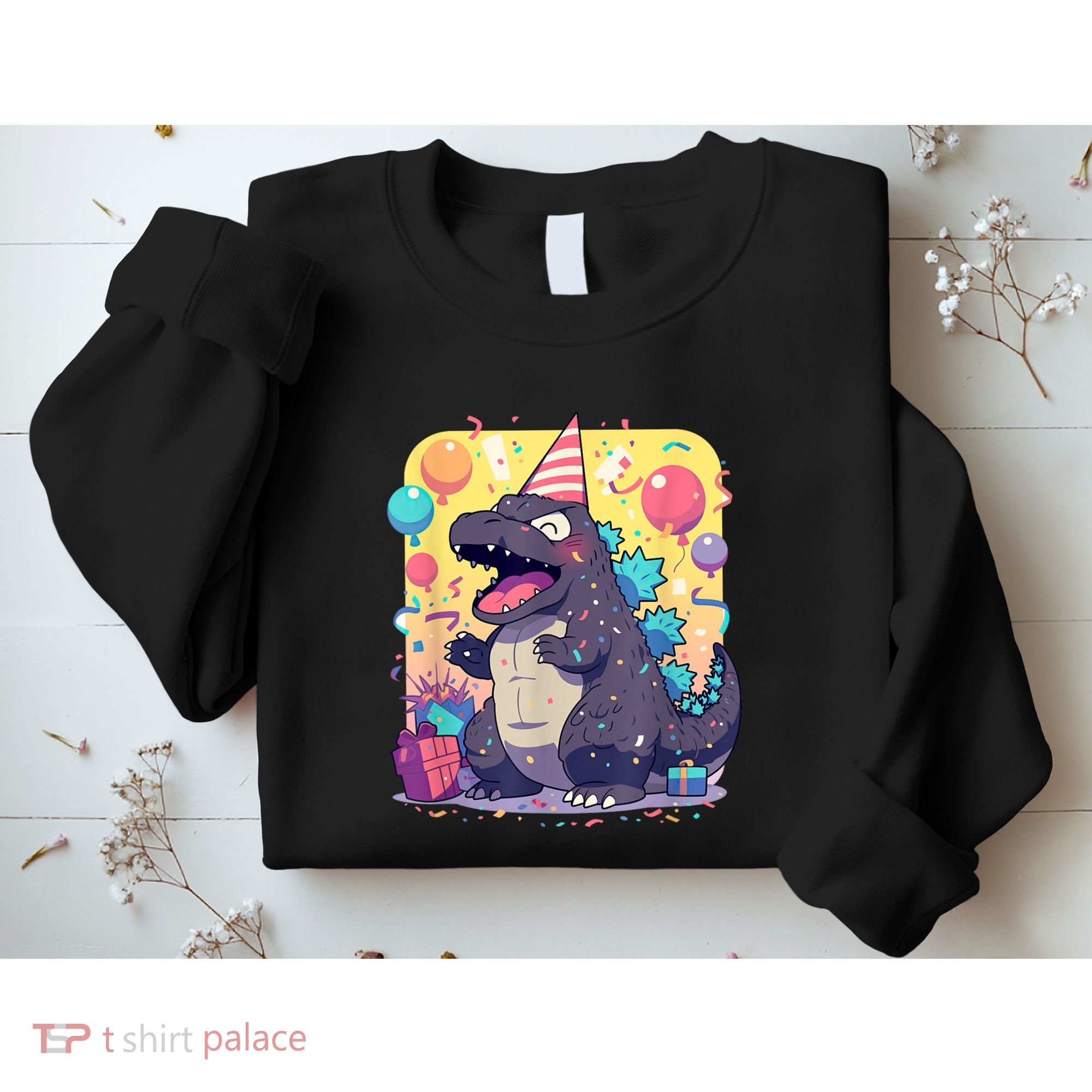 Cute Happy Birthday Japanese Kaiju Monster Epic Party Sweatshirt