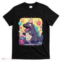 Cute Happy Birthday Japanese Kaiju Monster Epic Party T-Shirt thumb 0