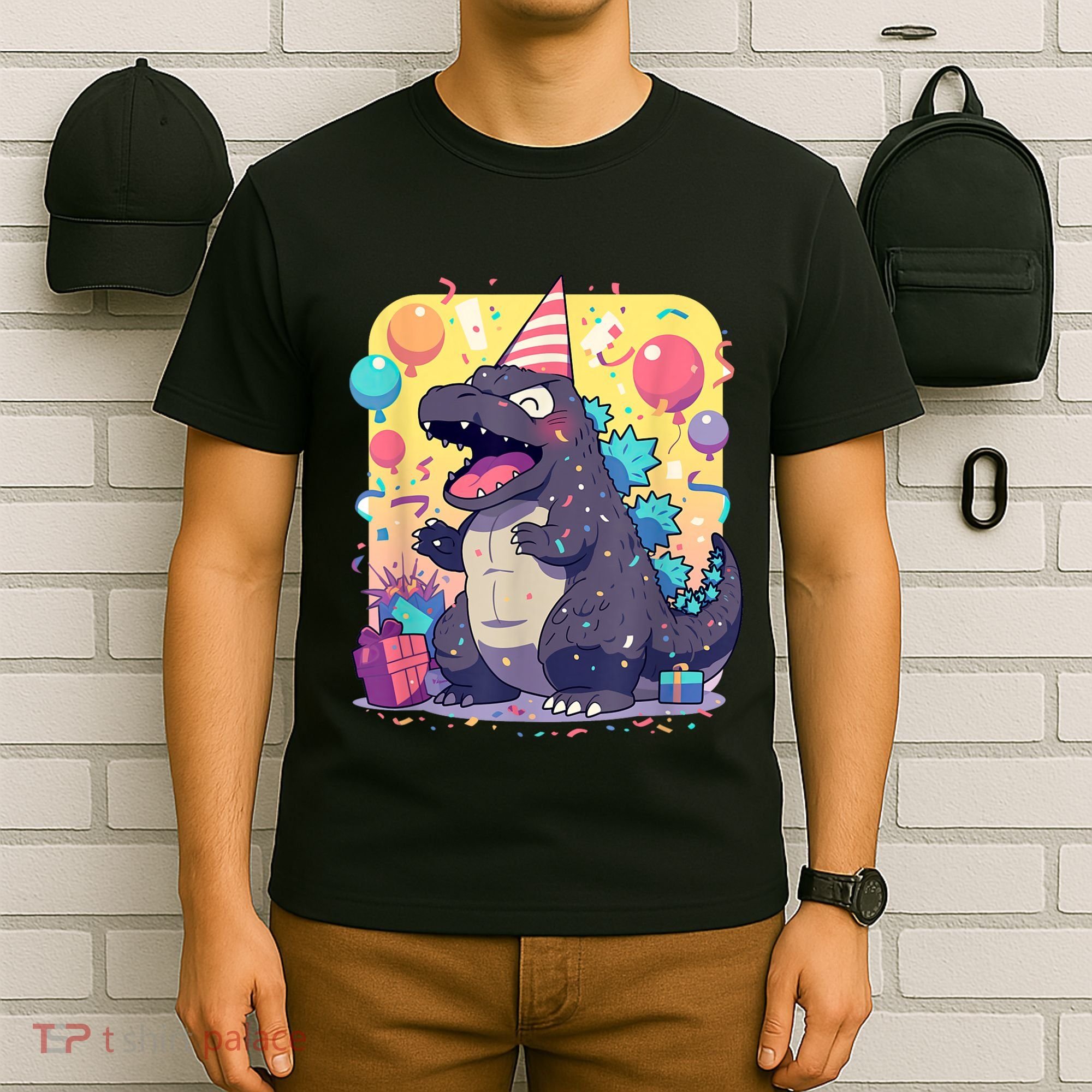 Cute Happy Birthday Japanese Kaiju Monster Epic Party T-Shirt