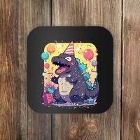Cute Happy Birthday Japanese Kaiju Monster Epic Party Coaster thumb 0