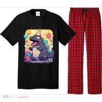 Cute Happy Birthday Japanese Kaiju Monster Epic Party Pajama Set thumb 0