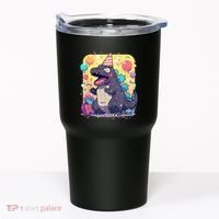 Cute Happy Birthday Japanese Kaiju Monster Epic Party Tumbler thumb 0