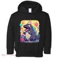 Cute Happy Birthday Japanese Kaiju Monster Epic Party Toddler Hoodie thumb 0