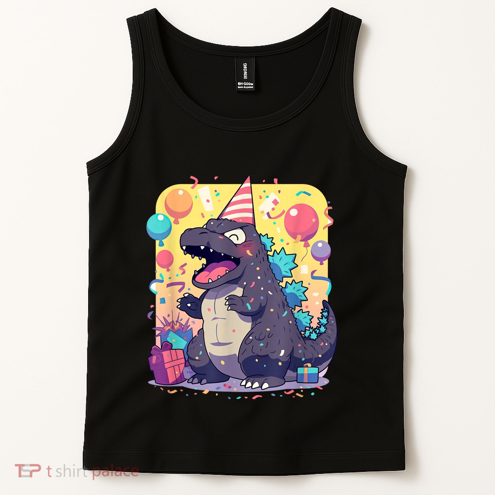 Cute Happy Birthday Japanese Kaiju Monster Epic Party Tank Top