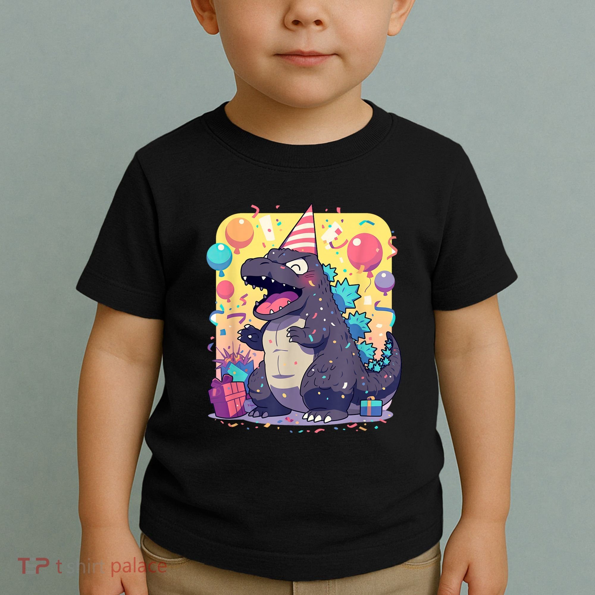 Cute Happy Birthday Japanese Kaiju Monster Epic Party Toddler T-Shirt