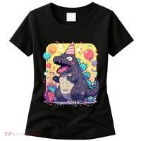 Cute Happy Birthday Japanese Kaiju Monster Epic Party Women's T-Shirt thumb 0