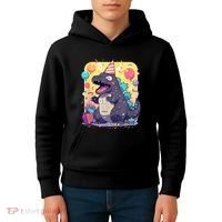Cute Happy Birthday Japanese Kaiju Monster Epic Party Kids Hoodie thumb 4