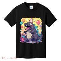Cute Happy Birthday Japanese Kaiju Monster Epic Party Kids T-Shirt thumb 0