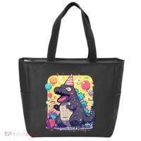Cute Happy Birthday Japanese Kaiju Monster Epic Party Tote Bag thumb 0