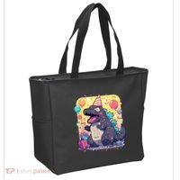 Cute Happy Birthday Japanese Kaiju Monster Epic Party Tote Bag thumb 2