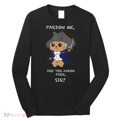 Cute Hamilton Cat Long Sleeve Shirt