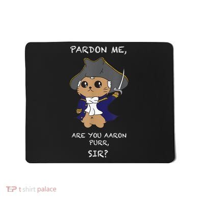 Cute Hamilton Cat Mousepad