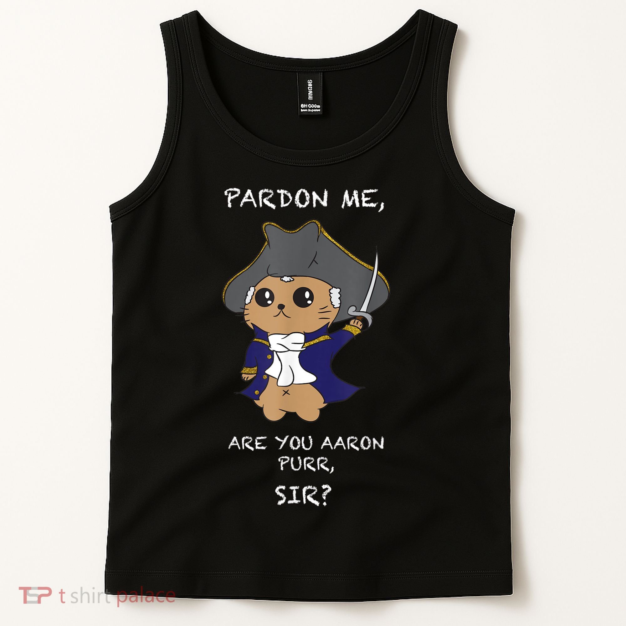 Cute Hamilton Cat Tank Top