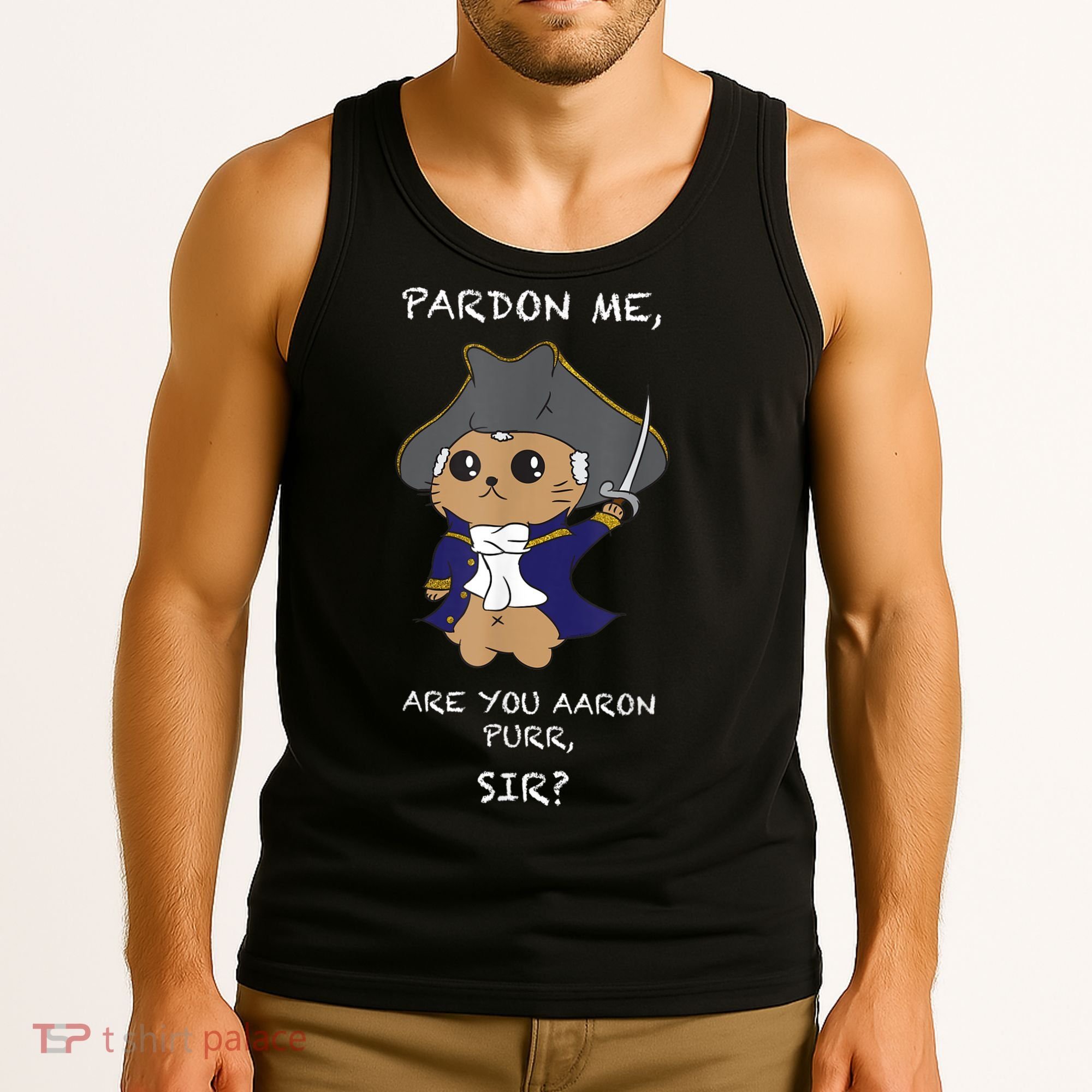 Cute Hamilton Cat Tank Top