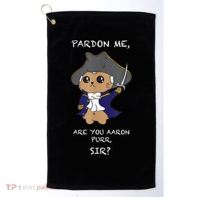 Cute Hamilton Cat Golf Towel