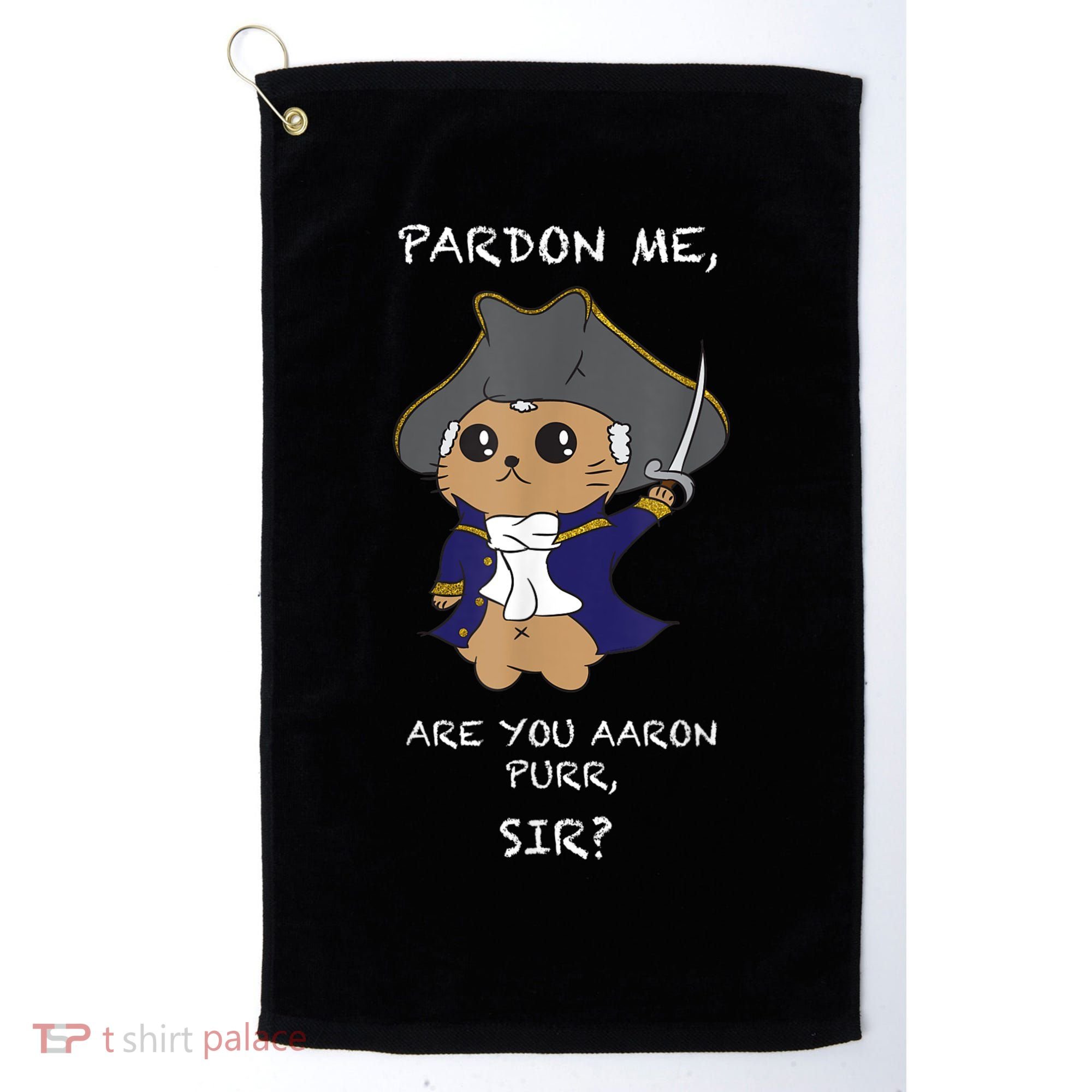 Cute Hamilton Cat Golf Towel