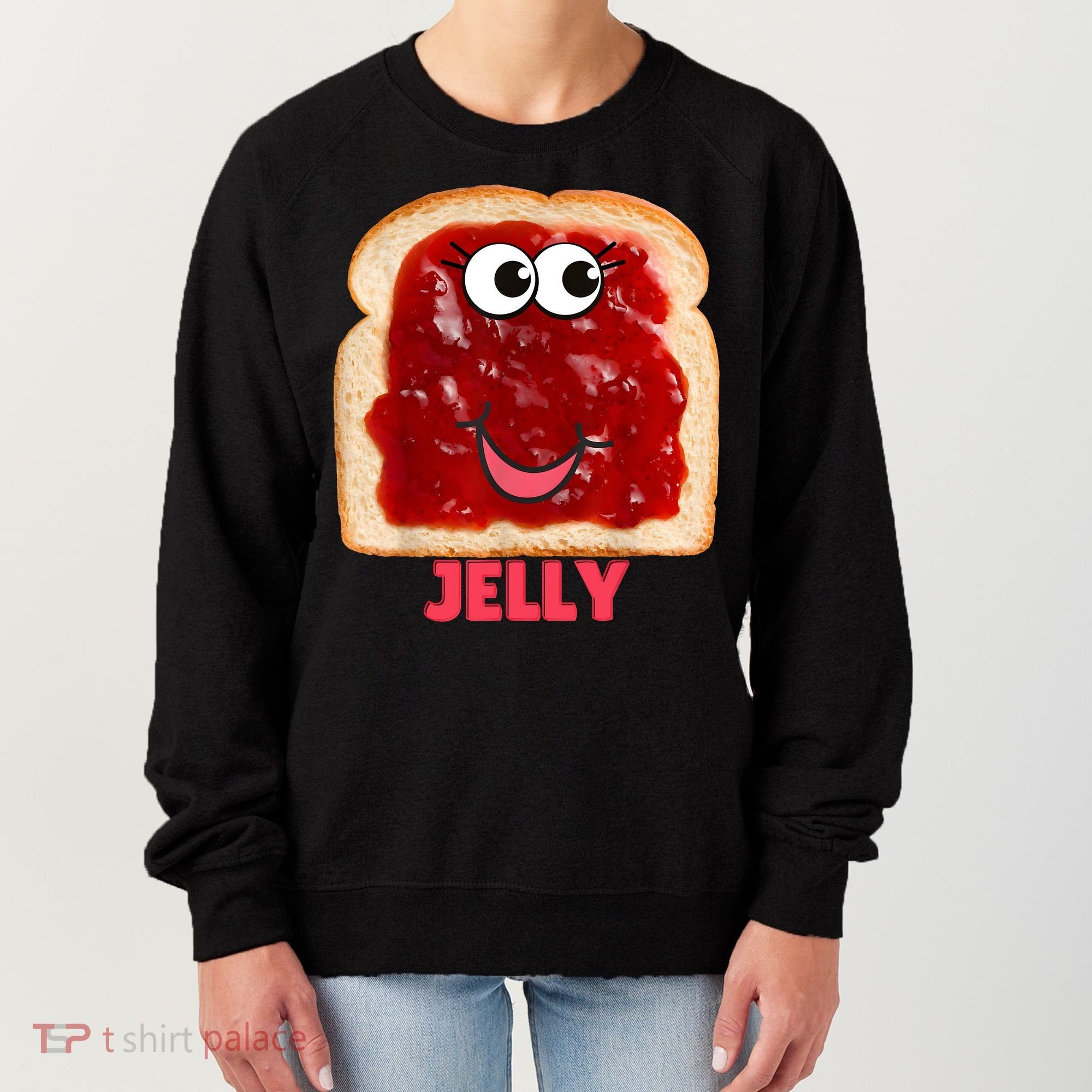 Couples Halloween Costumes For Adults Peanut Butter Jelly Women's Sweatshirt