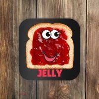 Couples Halloween Costumes For Adults Peanut Butter Jelly Coaster thumb 0